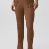 Trui-achtige broek met High-Waist en rechte pijpen in Sunlit - Sun Kissed Brown