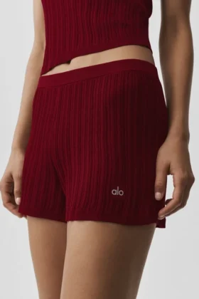 Trui High-Waist Sunlit Korte broeken – Summer Romance Red