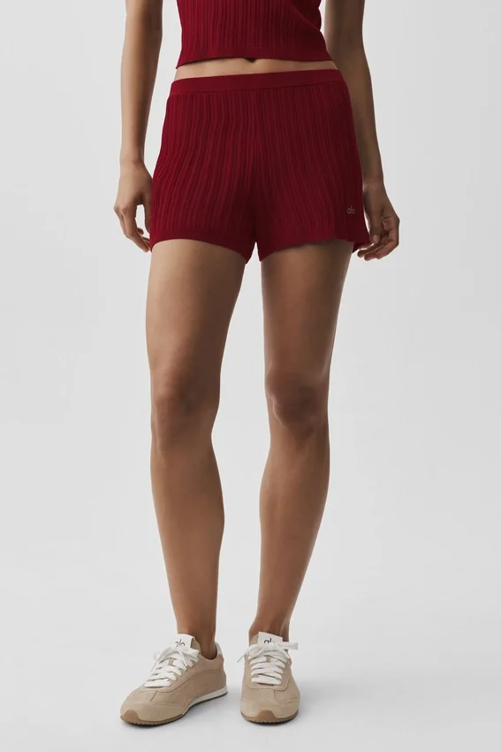 Trui High-Waist Sunlit Korte broeken - Summer Romance Red