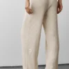 Trui Knit Mid-Rise Unwind Wide Leg Broek - Oatmeal Heather