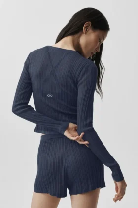 Trui Sunlit Cardigan – Marineblauw
