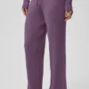 Trui Unwind-broek met middelhoge taille en wijde pijpen – Plum Kiss