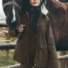 Twill Barn-jas - Espresso