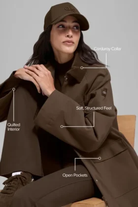 Twill Barn-jas – Espresso