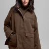 Twill Barn-jas - Espresso