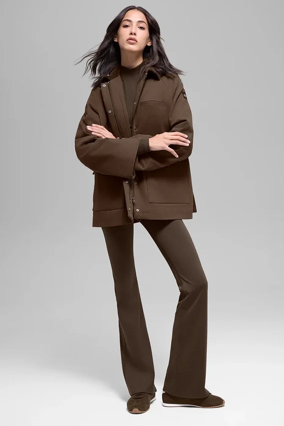 Twill Barn-jas - Espresso