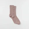 Unisex half-crew ingetogen sok - taupe