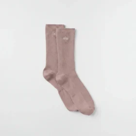 Unisex half-crew ingetogen sok - taupe