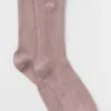 Unisex half-crew ingetogen sok - taupe