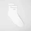 Unisex half-crew retro sok - Wit/Titanium