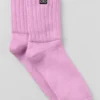 Unisex half-crew scrunch-sok - Candy Heart Pink
