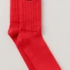 Unisex half-crew scrunch-sok - felrood
