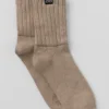 Unisex half-crew scrunch-sok - Gravel