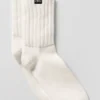 Unisex half-crew scrunch-sok - Ivory