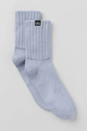 Unisex half-crew scrunch-sok - Winter Frost