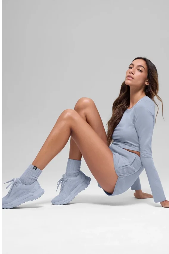 Unisex half-crew scrunch-sok - Winter Frost