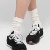 Unisex half-crew sobere sok - ivoor