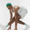 Unisex half-crew Throwback-sok - Wit/Emerald Isle