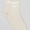 Unisex half-crew Throwback-sokken - Bone/Wit