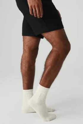 Unisex half-crew Throwback-sokken – Bone/Wit
