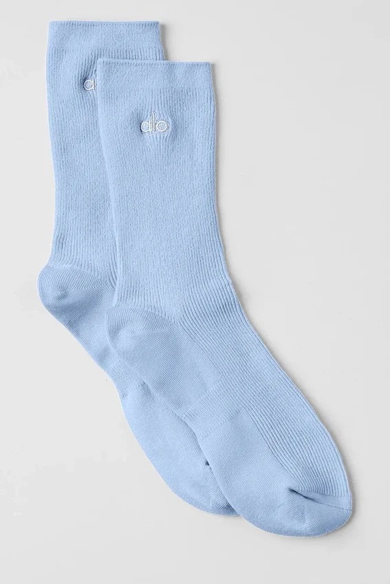 Unisex half-crew Understated-sokken - Seashell Blue