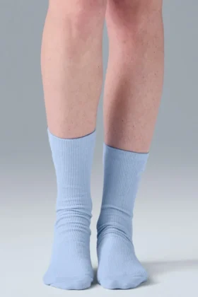 Unisex half-crew Understated-sokken – Seashell Blue