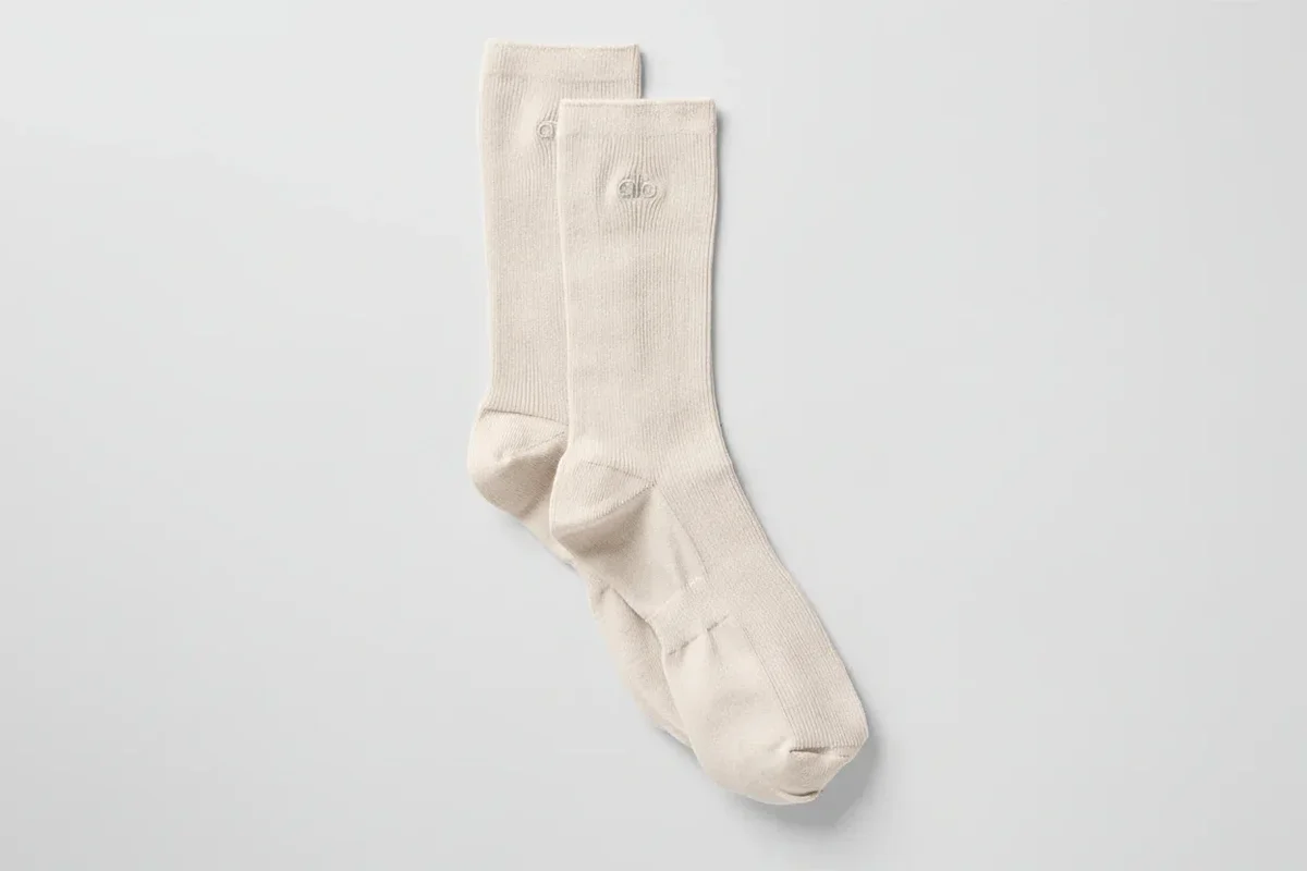Unisex halfhoge, ingetogen sok - Bone