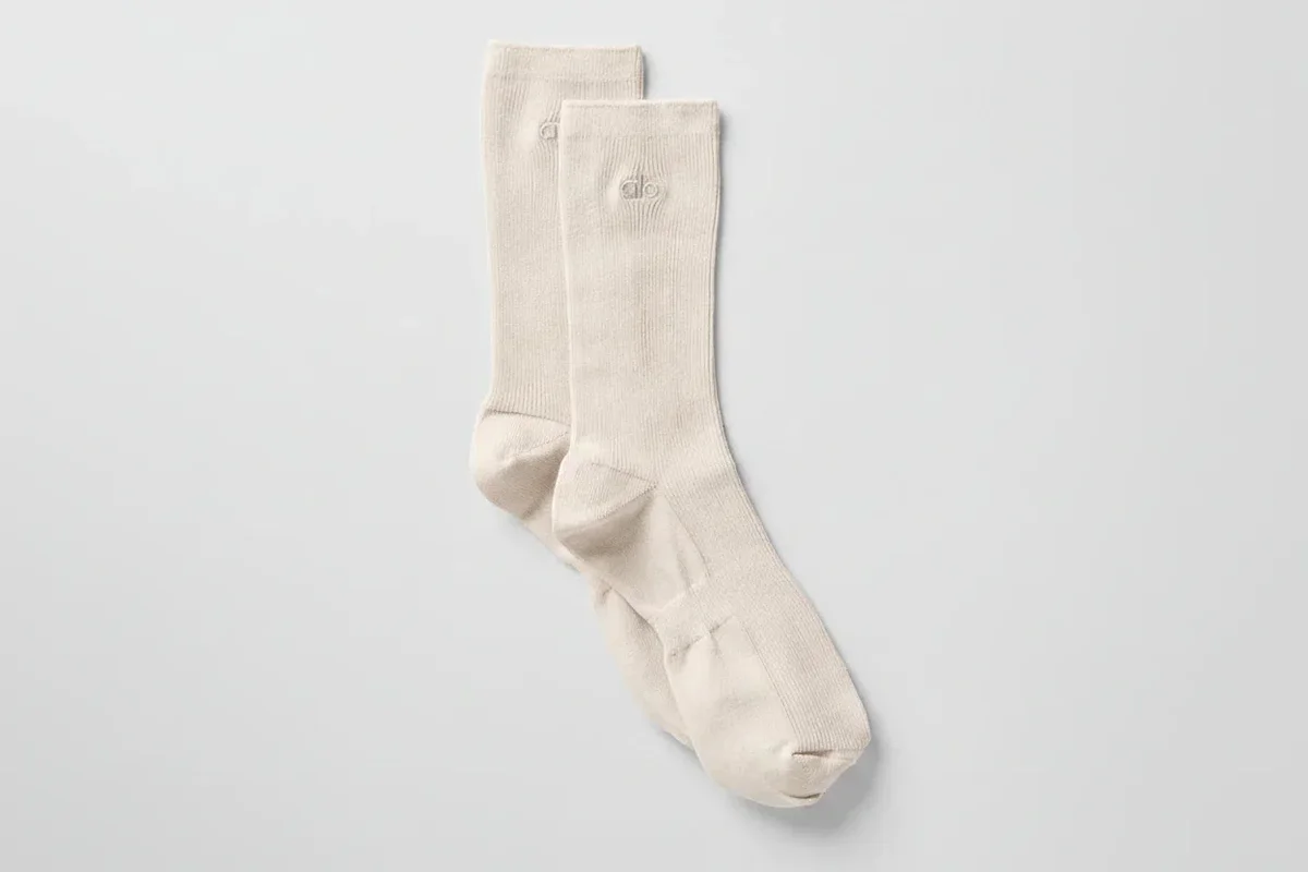Unisex halfhoge, ingetogen sok - Bone