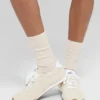 Unisex halfhoge, ingetogen sok - Bone