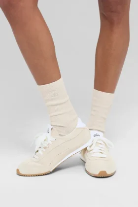 Unisex halfhoge, ingetogen sok – Bone