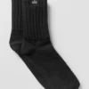 Unisex halfhoge scrunch-sok - Zwart