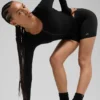 Unisex halfhoge scrunch-sok - Zwart