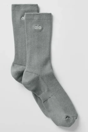 Unisex halfhoge, subtiele sok – Lunar Grey