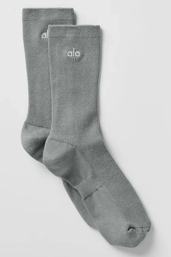 Unisex halfhoge, subtiele sok – Lunar Grey