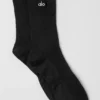 Unisex halfhoge, subtiele sok - Zwart
