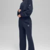 Unisex New Class-trui met ronde hals van wol en kasjmier - marineblauw