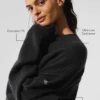 Unisex New Class-trui met ronde hals van wol en kasjmier - Zwart