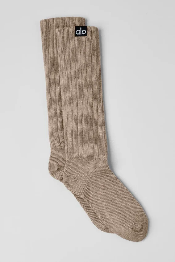 Unisex scrunch-sok - Gravel