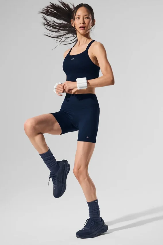 Unisex scrunch-sok - marineblauw