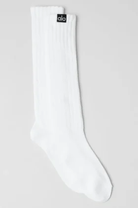 Unisex scrunch-sok - Wit