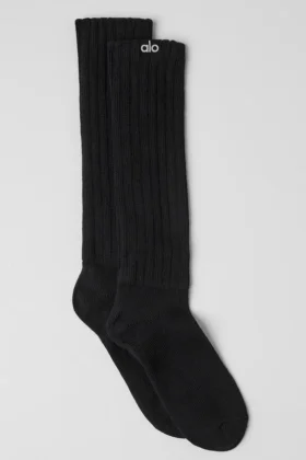 Unisex scrunch-sok - Zwart