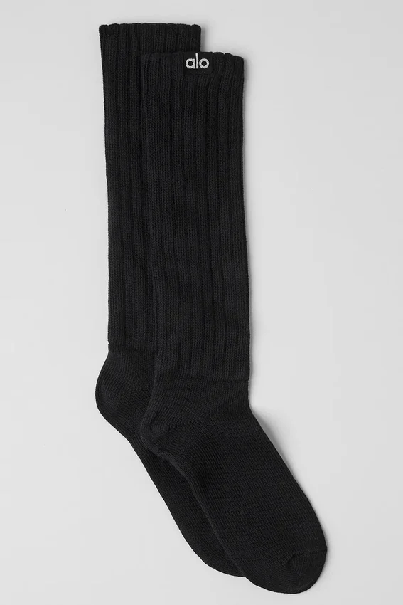 Unisex scrunch-sok - Zwart