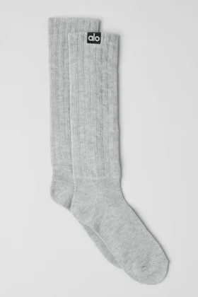 Unisex scrunch-sokken – Athletic Heather Grey