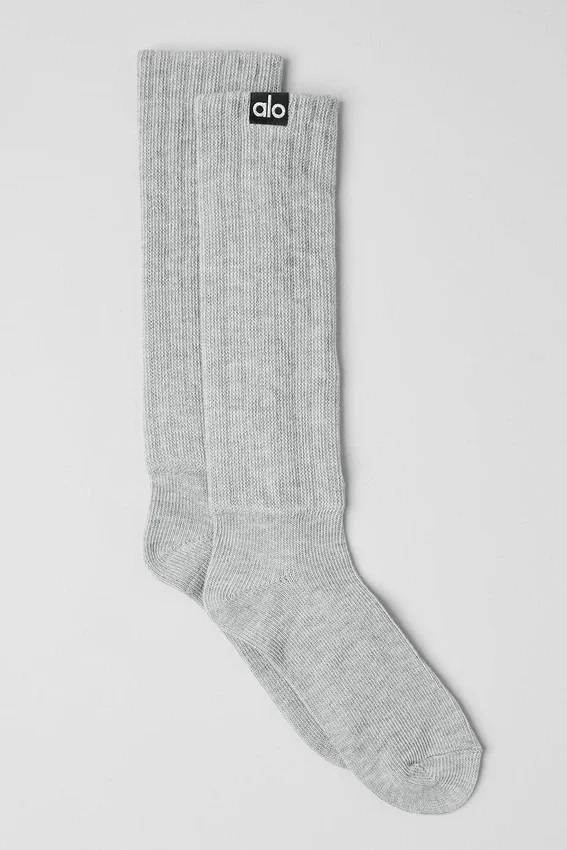 Unisex scrunch-sokken – Athletic Heather Grey