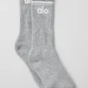 Unisex Throwback-sok - Athletic Heather Grey/White