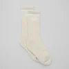 Unisex Throwback-sok - Beige/Wit