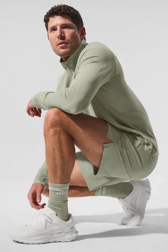 Unisex Throwback-sok - Limestone/White