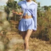 Unmatched Skort - Licht Provence-blauw