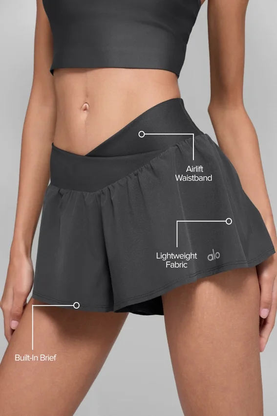 V-Cute korte broek - antraciet