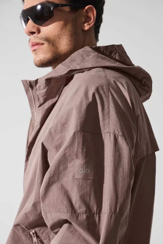 Vantage nylon ripstop trainingsjas - Mushroom